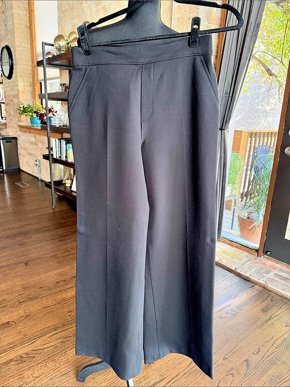 SPANX AirEssentials Wide Leg Pant Pants in Black Size Medium